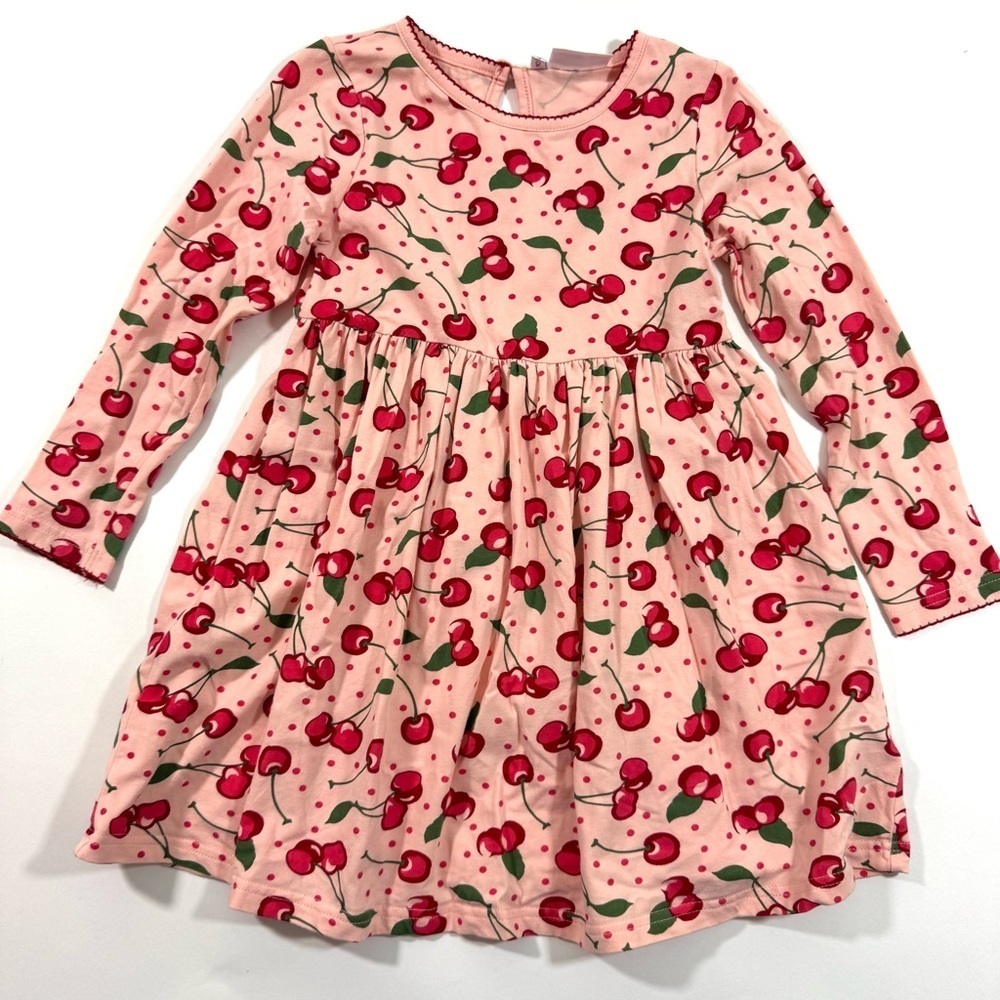 Rachel Riley Cherry Print Jersey Dress